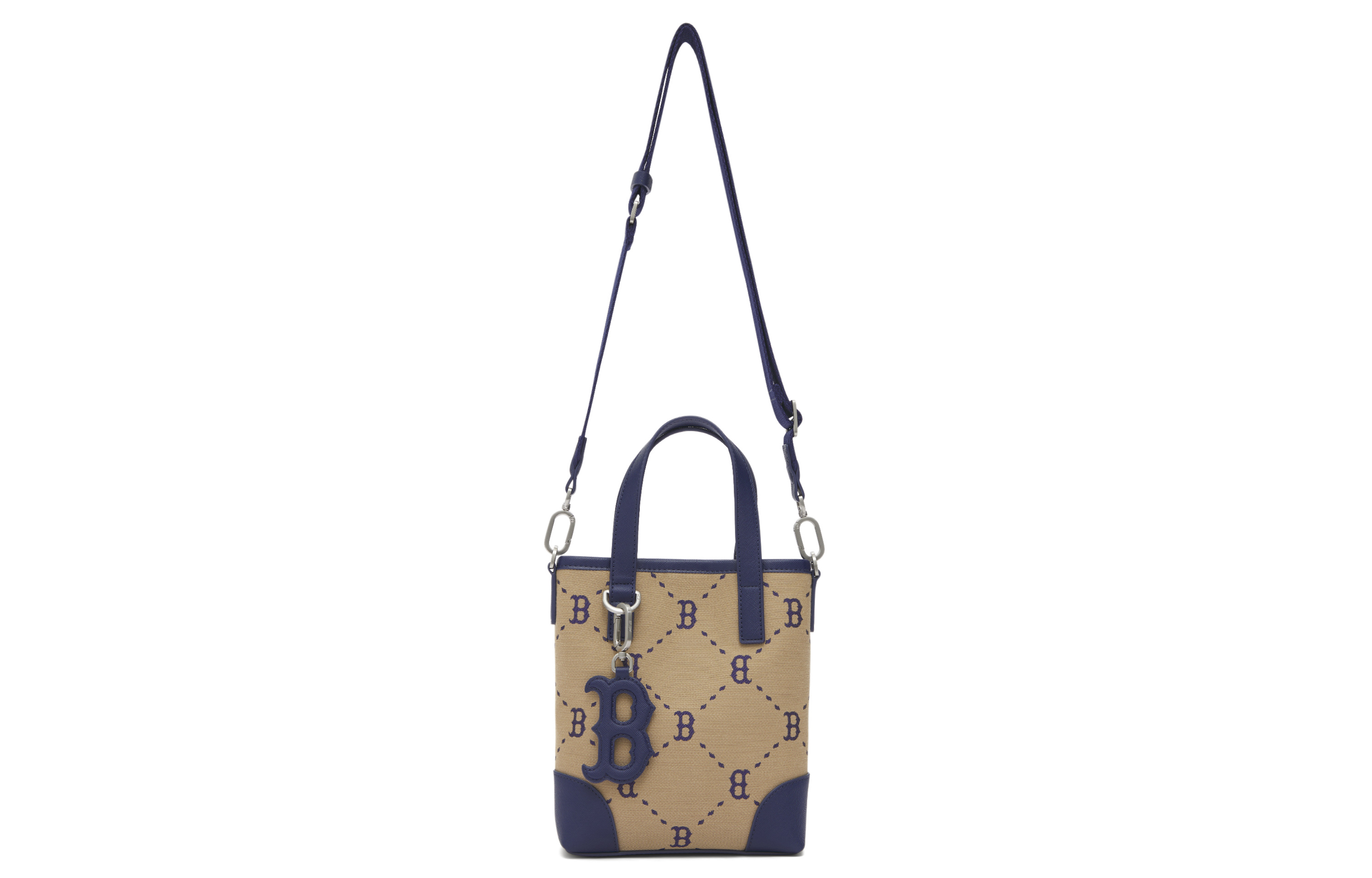 MLB 24FW Vintage Boston Red Sox Khaki Crossbody Tote Bag Unisex Medium Size 3ACRS054N-43BGL