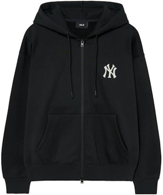 MLB Black Slim Fit Hoodie Zip-Up Jacket. 3ATRB0236-50BKS Buy MLB Black Slim Fit Hoodie Zip-Up Jacket. 3ATRB0236-50BKS