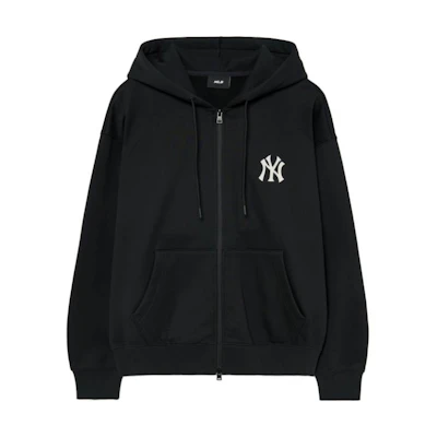 MLB Black Slim Fit Hoodie Zip-Up Jacket. 3ATRB0236-50BKS
