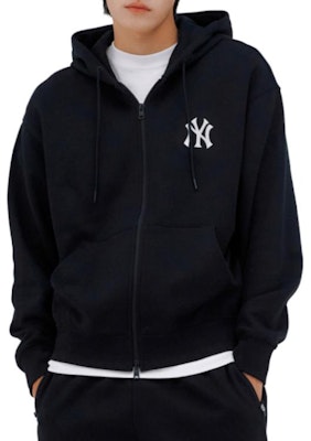 MLB Black Slim Fit Hoodie Zip-Up Jacket. 3ATRB0236-50BKS Shop MLB Black Slim Fit Hoodie Zip-Up Jacket. 3ATRB0236-50BKS