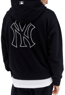 MLB Black Slim Fit Hoodie Zip-Up Jacket. 3ATRB0236-50BKS Purchase MLB Black Slim Fit Hoodie Zip-Up Jacket. 3ATRB0236-50BKS