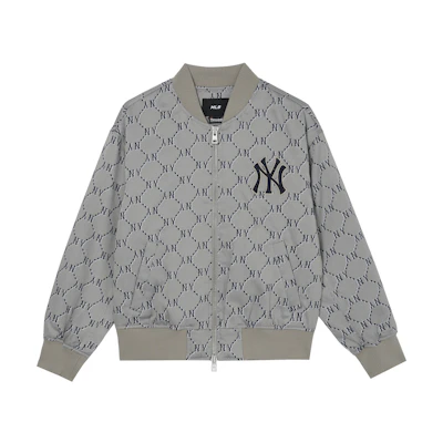 MLB Brown Full-zip Logo Printed Baseball Jacket 3AJPM0121-50BGS