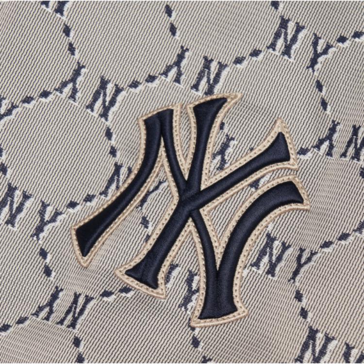 MLB  Brown Full-zip Logo Printed Baseball Jacket 3AJPM0121-50BGS 圖 4