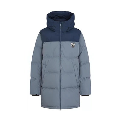 MLB Colorblock Hooded Down Jacket - Gray 31DJ05961-50M