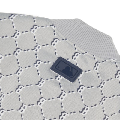 Chaqueta MLB Gris de Cuadros con Cierre y Logo Estampado. 3AJPM0121-43MGS Purchase Chaqueta MLB Gris de Cuadros con Cierre y Logo Estampado. 3AJPM0121-43MGS