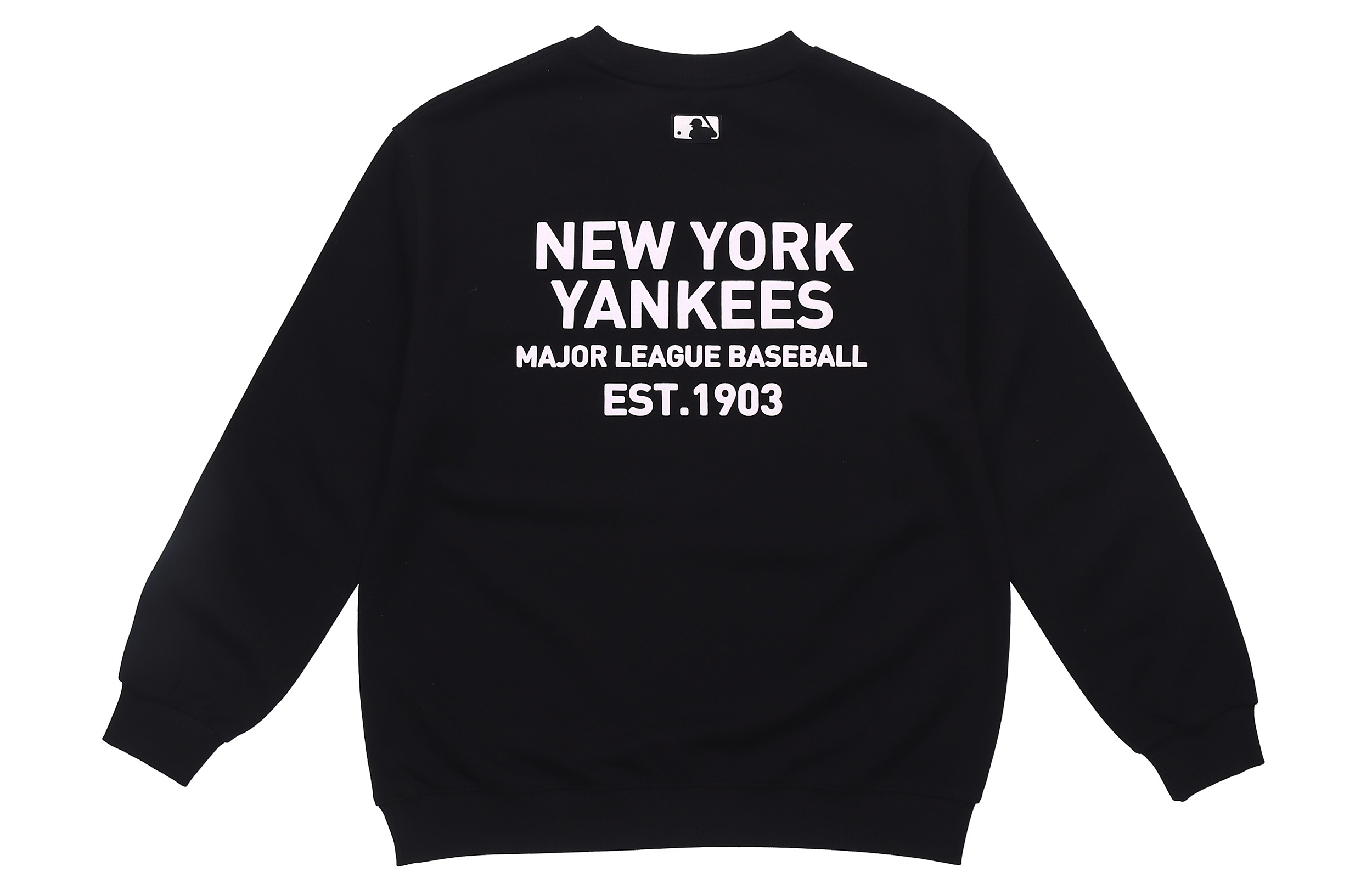 MLB Academy Casual Logo Sweatshirt Black Unisex Long Sleeve Pullover 31MT21011-50L
