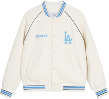 MLB Academy SS24 Los Angeles Dodgers Letter Print Baseball Jacket Unisex White 3AJPV0841-07CRD MLB Academy SS24 Los Angeles Dodgers Letter Print Baseball Jacket Unisex White 3AJPV0841-07CRD