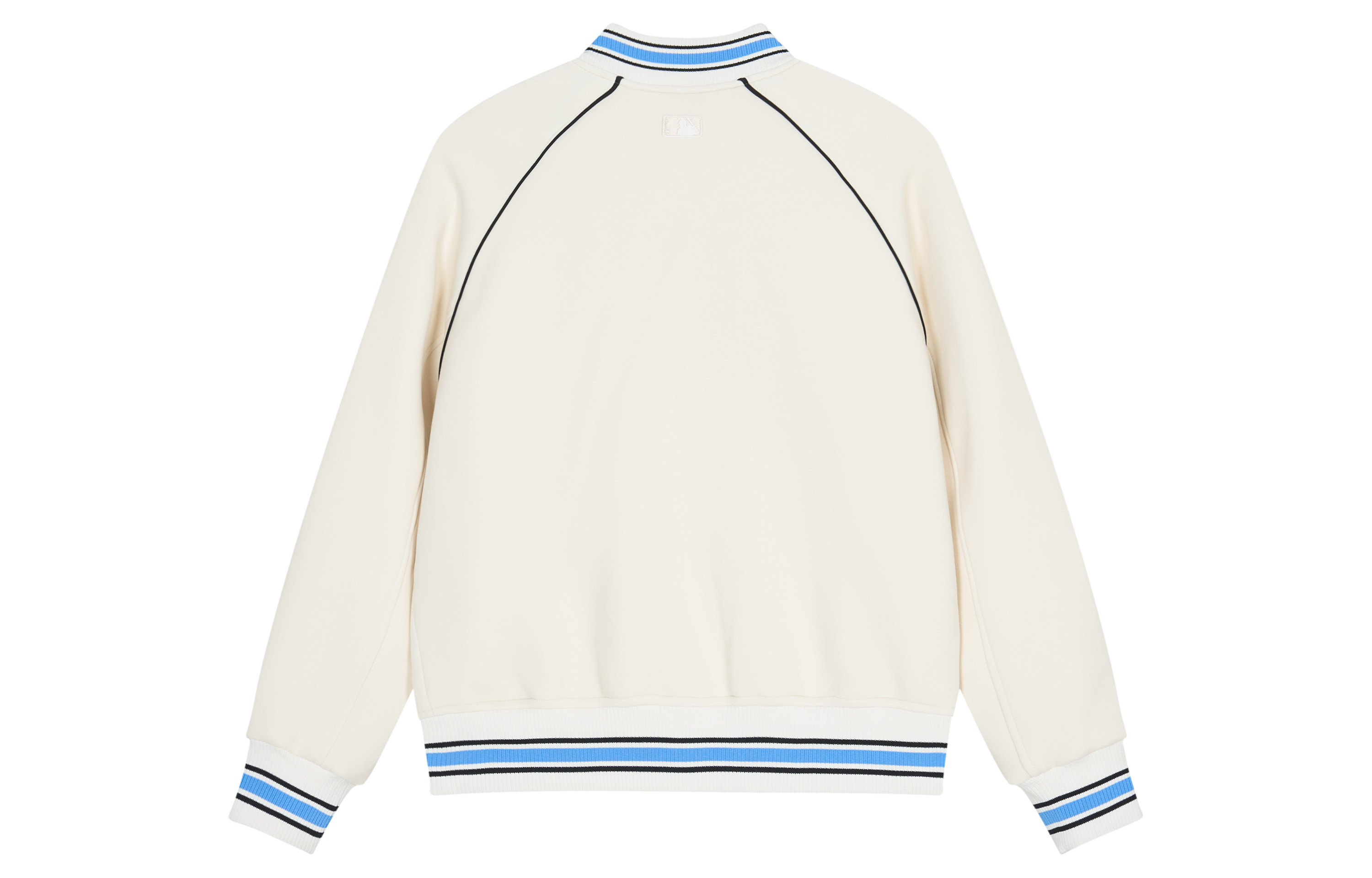 Lookbook MLBアカデミーSS24ロサンゼルスドジャースロゴプリント野球ジャケットユニセックス白 3AJPV0841-07CRD