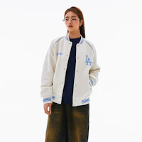 Purchase MLB Academy SS24 Los Angeles Dodgers Letter Print Baseball Jacket Unisex White 3AJPV0841-07CRD