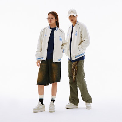 MLBアカデミーSS24ロサンゼルスドジャースロゴプリント野球ジャケットユニセックス白 3AJPV0841-07CRD Cheap MLBアカデミーSS24ロサンゼルスドジャースロゴプリント野球ジャケットユニセックス白 3AJPV0841-07CRD