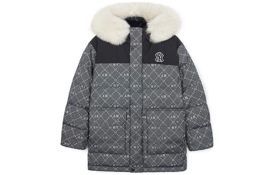 MLB All-Over Print Full-Zip Hoodie Jacket  Grey 3ADJM0436-50BKS