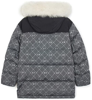 Sudadera con capucha MLB gris con cremallera completa y estampado integral. 3ADJM0436-50BKS Lookbook Sudadera con capucha MLB gris con cremallera completa y estampado integral. 3ADJM0436-50BKS