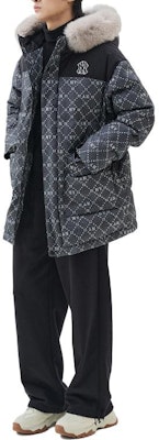 Sudadera con capucha MLB gris con cremallera completa y estampado integral. 3ADJM0436-50BKS Sizing Sudadera con capucha MLB gris con cremallera completa y estampado integral. 3ADJM0436-50BKS