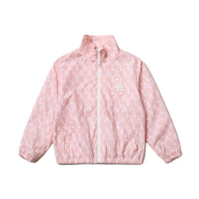 MLB All-Over Print Windproof Sports Jacket Pink Unisex Casual Style 31JPW9131-07P