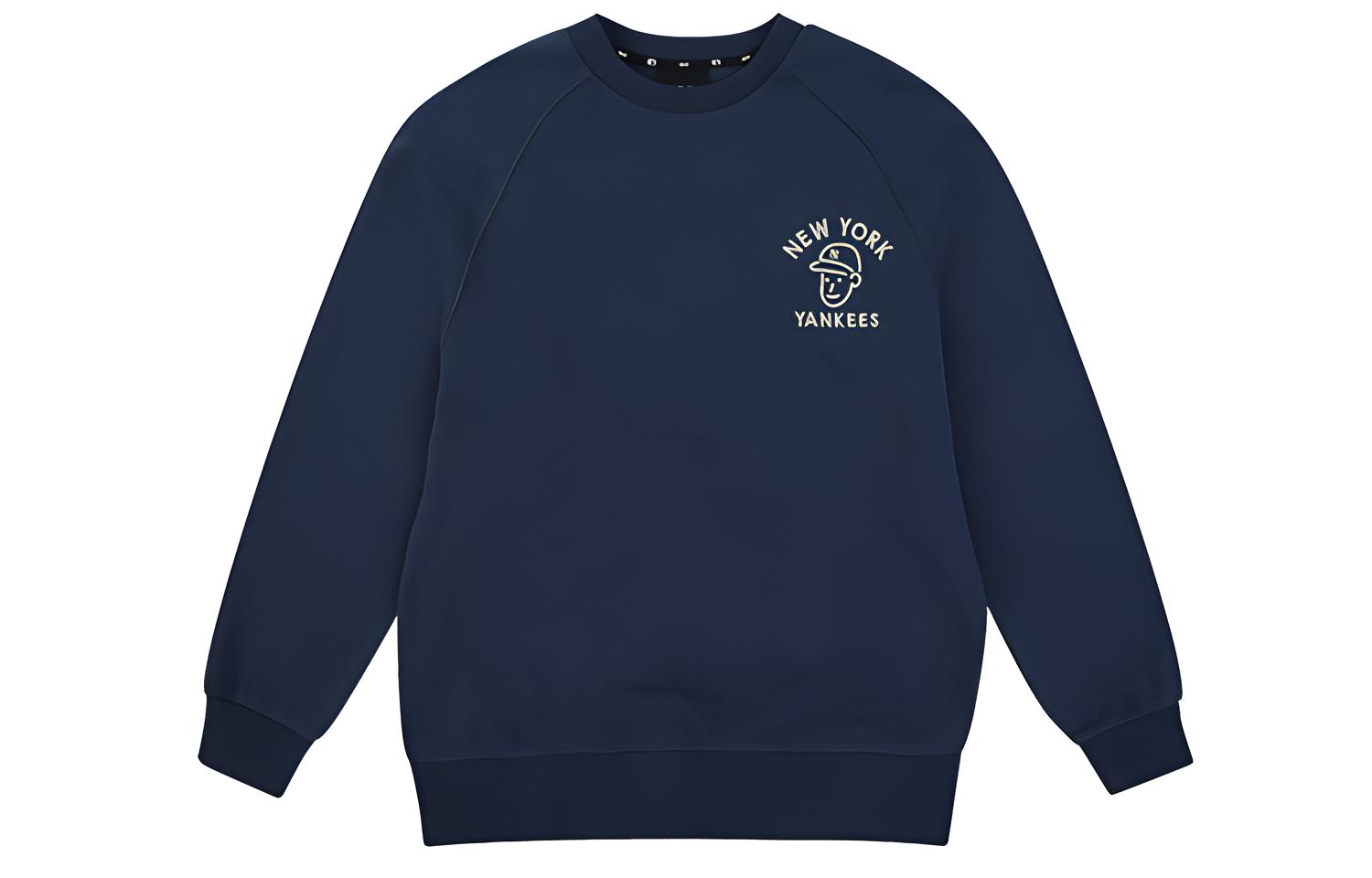 MLB Baseball Boy Loose Fit Crewneck Sweatshirt Navy Unisex Casual Long Sleeve 31MTC3011-50N