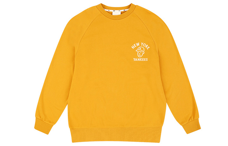 MLB Baseball Boy Unisex Loose Crewneck Sweatshirt Yellow 31MTC3011-50D