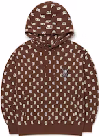 MLB Basic Logo Boston Red Sox All-Over Hoodie Brown (Unisex) 3AHDM0224-43BRD