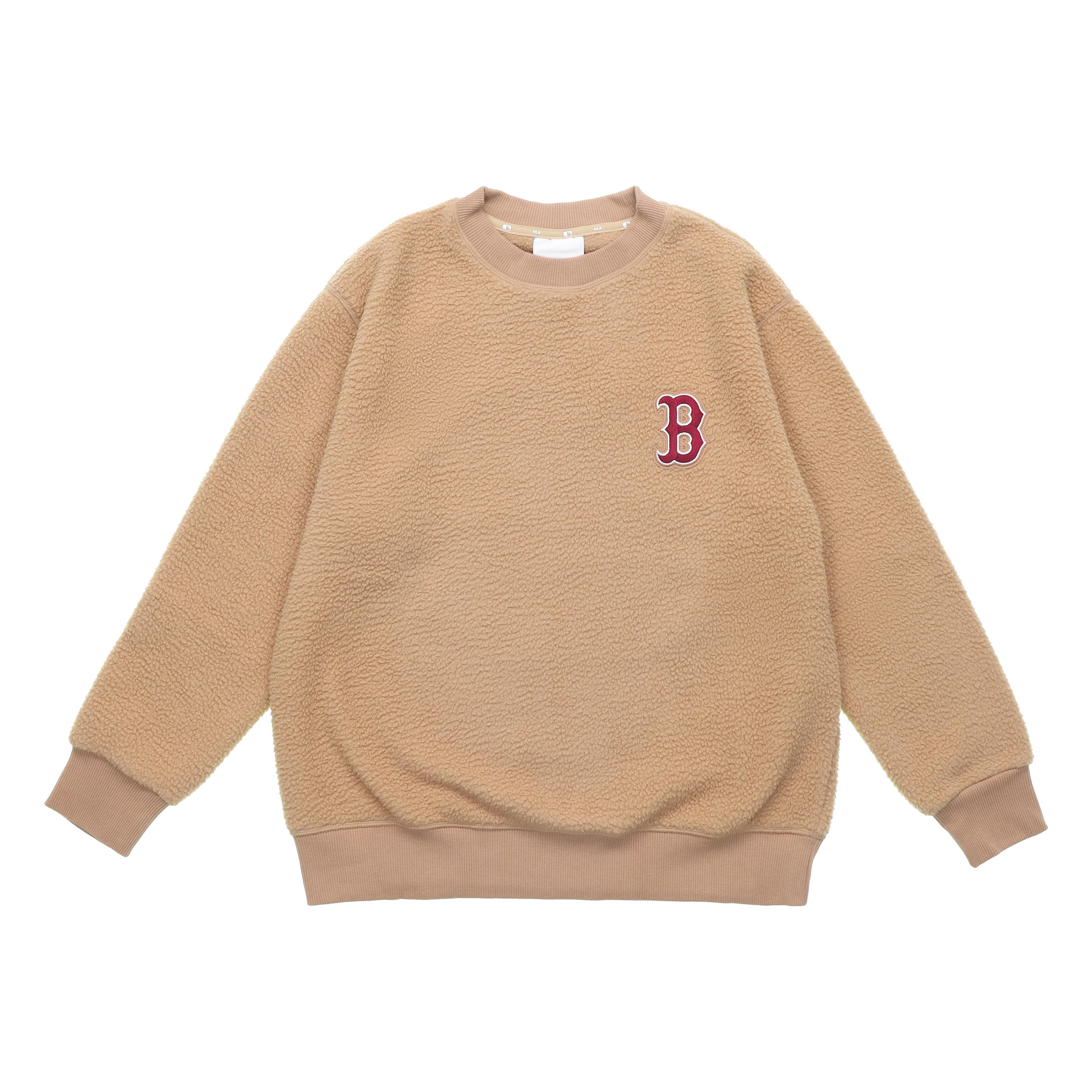 MLB Basic Logo Boston Red Sox Crewneck Sweatshirt Unisex - Brown 31MTF1061-43B