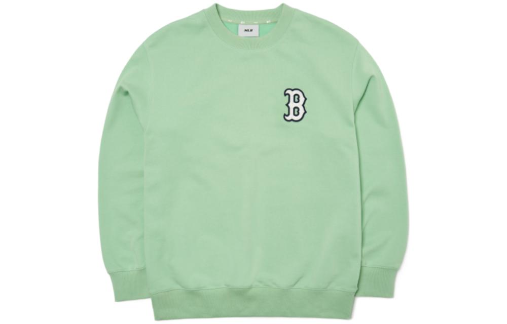 MLB Basic Logo Boston Red Sox Green Crewneck Sweatshirt Unisex 3AMTB0221-43KAL