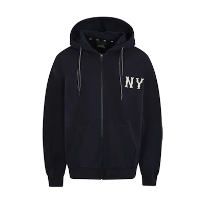 MLB Basic Logo Embroidered Hoodie Navy Unisex Sports Casual Jacket 31TR02011-50N