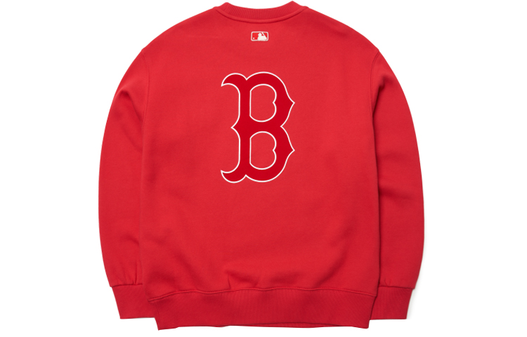 MLB Basic Logo Fleece Pullover Sweatshirt Unisex - Red 3AMTB0716-43RDS 圖 3