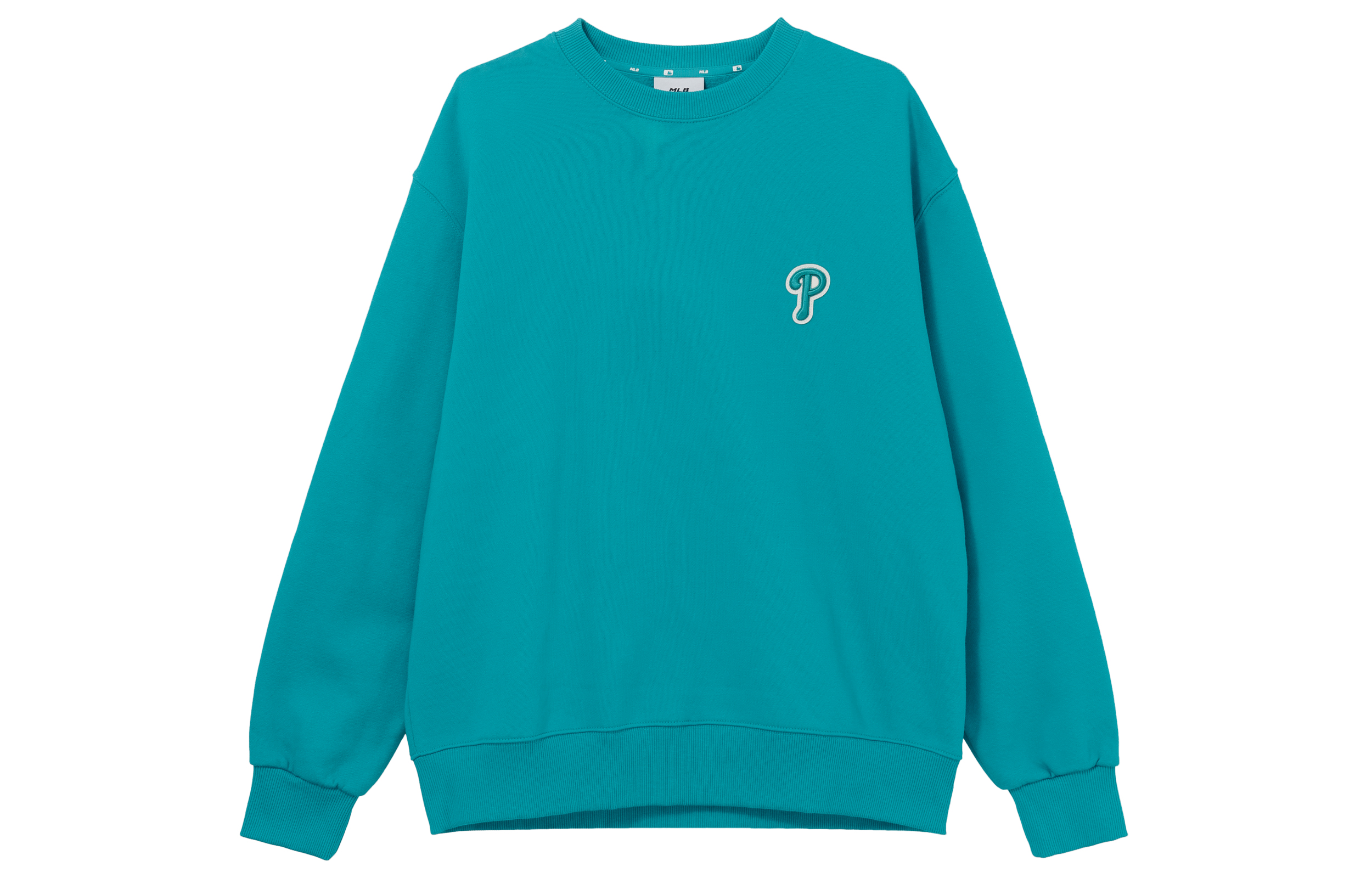 MLB Basic Logo Fleece Pullover Sweatshirt Unisex Mint Blue 3AMTB0716-10MTS