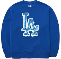 MLB Basic Logo Los Angeles Dodgers Oversized Logo Long Sleeve Blue Unisex Sweater 3AMTB0121-07BLD MLB Basic Logo Los Angeles Dodgers Oversized Logo Long Sleeve Blue Unisex Sweater 3AMTB0121-07BLD