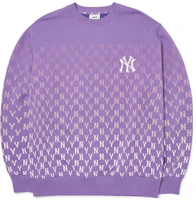 MLB Basic Logo New York Yankees Gradient Pullover Sweatshirt Purple Unisex 3AMTM1024-50LDD MLB Basic Logo New York Yankees Gradient Pullover Sweatshirt Purple Unisex 3AMTM1024-50LDD