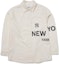 Order MLB Basic Logo New York Yankees Letter Print Cream Long Sleeve Shirt Unisex 3AWS00121-50CRS
