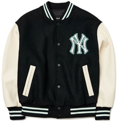 MLB Basic Logo New York Yankees Patch Baseball Jacket Unisex Black 3AJPB0121-50BKS Order MLB Basic Logo New York Yankees Patch Baseball Jacket Unisex Black 3AJPB0121-50BKS