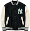 Order MLB Basic Logo New York Yankees Patch Baseball Jacket Unisex Black 3AJPB0121-50BKS