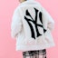 Purchase MLB Basic Logo New York Yankees Sherpa Fleece Jacket Unisex - White. 3AJPF0416-50CRS
