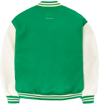 MLB 基本款標誌補丁男女棒球外套 綠色 3AJPB0121-50GNS Lookbook MLB 基本款標誌補丁男女棒球外套 綠色 3AJPB0121-50GNS