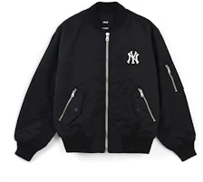 MLB Basic Logo Series New York Yankees Bomber Jacket Unisex Black. 3AJPB0321-50BKS MLB Basic Logo Series New York Yankees Bomber Jacket Unisex Black. 3AJPB0321-50BKS