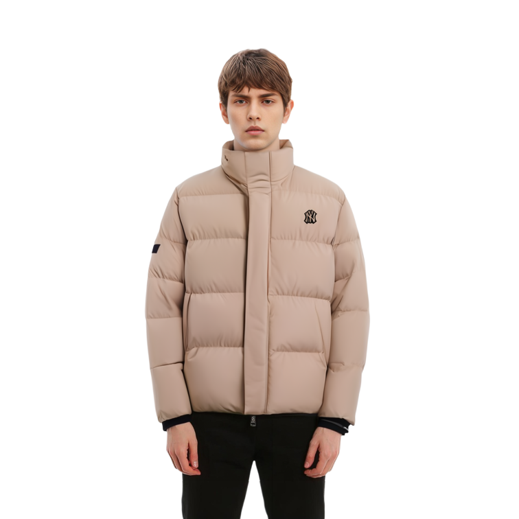 Purchase MLB Jaket Puffer Logo New York Yankees Khaki Unisex Terbaru. 3ADJB0416-50BGS