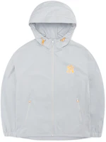 MLB Basic Logo Windbreaker Drawstring Jacket Grey Unisex 3AWJA0121-50GRS MLB Basic Logo Windbreaker Drawstring Jacket Grey Unisex 3AWJA0121-50GRS