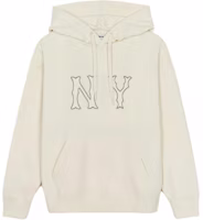 MLB Basic New York Yankees Retro Soft Hoodie Unisex Deep Cream Color 3AHDB3044-50CRM MLB Basic New York Yankees Retro Soft Hoodie Unisex Deep Cream Color 3AHDB3044-50CRM