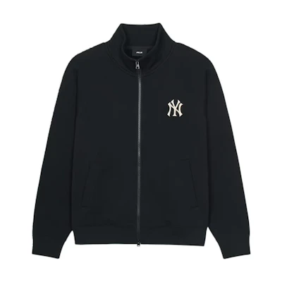 MLB Basic NY Yankees Unisex Black Soft Comfortable Casual Long Sleeve Jacket 3ATRB0244-50BKS