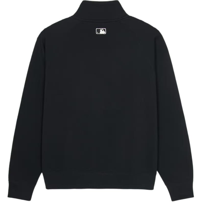 Lookbook MLB 基本款紐約洋基 黑色舒適休閒長袖外套 男女通用 3ATRB0244-50BKS