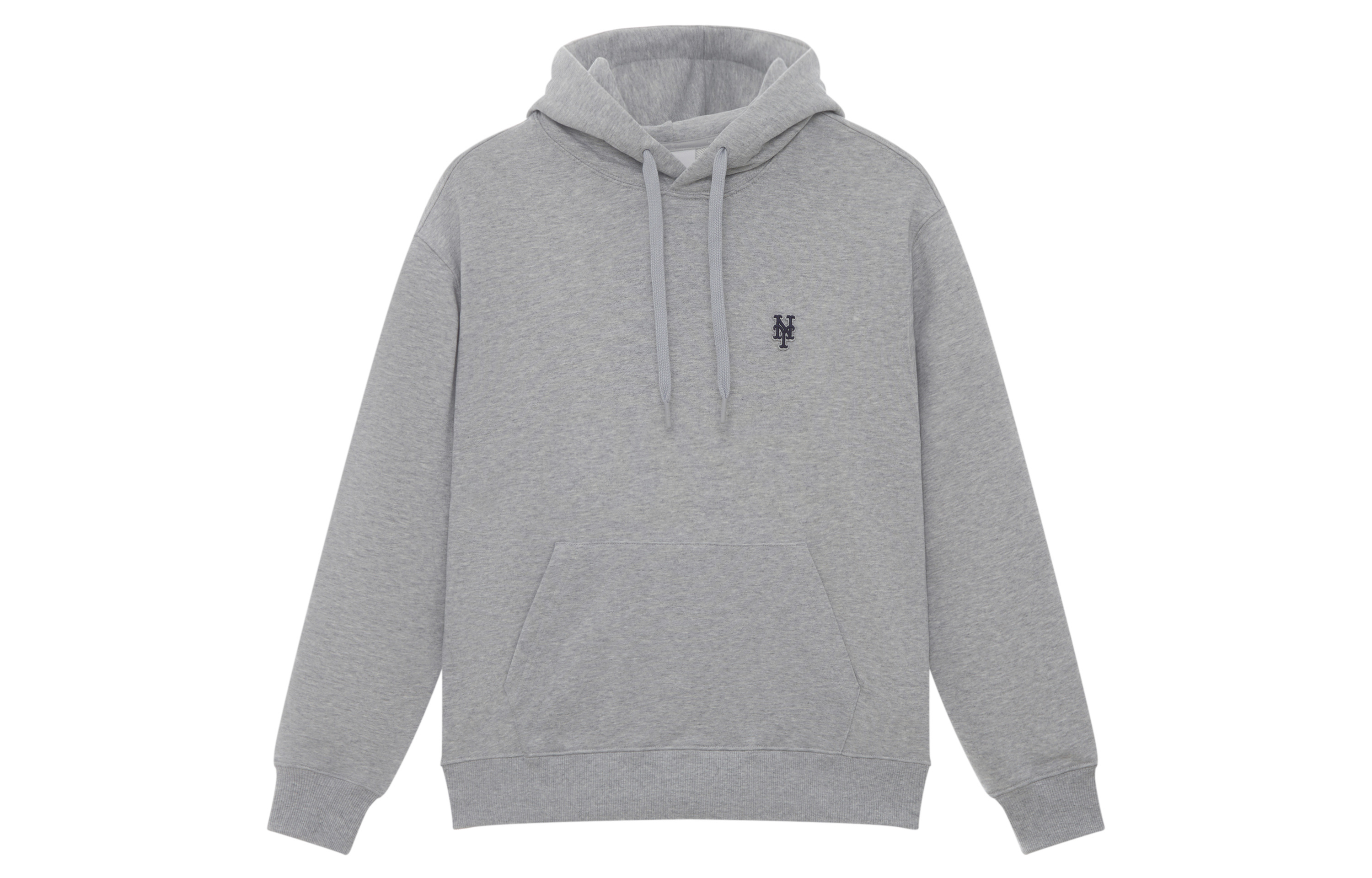 MLB Basic Series NY Mets Casual Pullover Hoodie Unisex Light Gray 3AHDB0144-09MGS