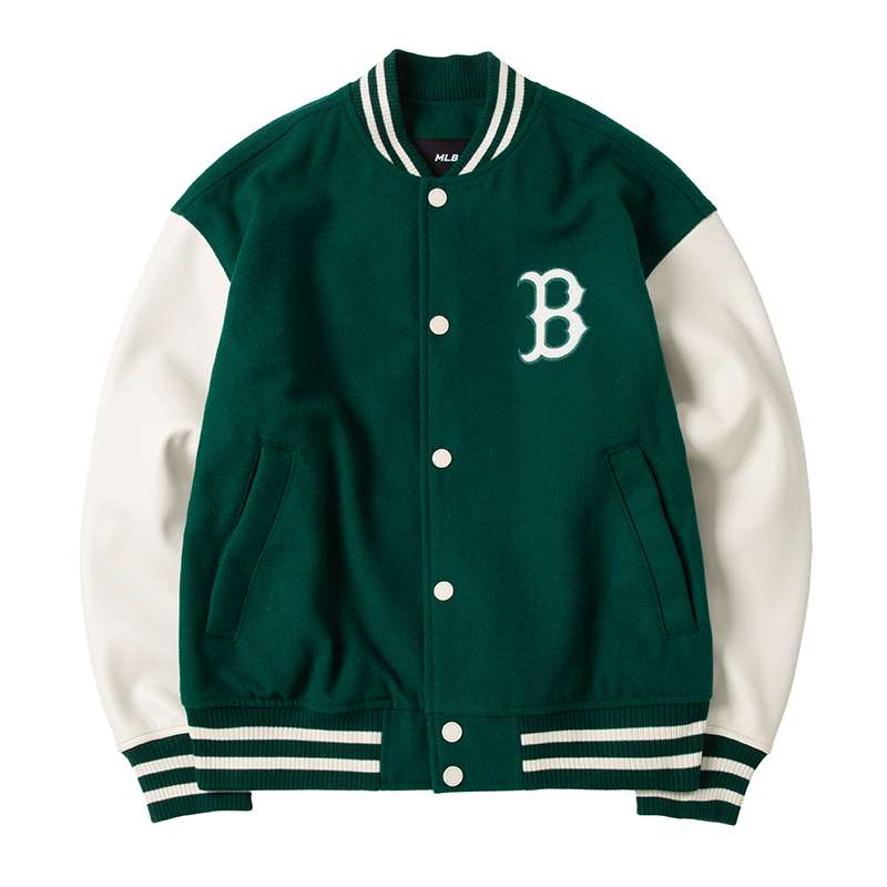 MLB Basic Series Vintage Monogram Green Casual Sports Jacket Unisex 3AJPV0541-43GND