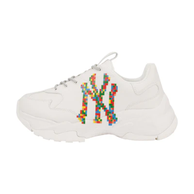 MLB Big Ball Chunky 'New York Yankees Classic Dad Shoe - White Multicolor'