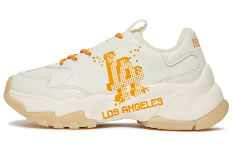 Buy MLB大球复古厚底运动鞋‘像素洛杉矶白橙’ 3ASHCD22N-07ORS