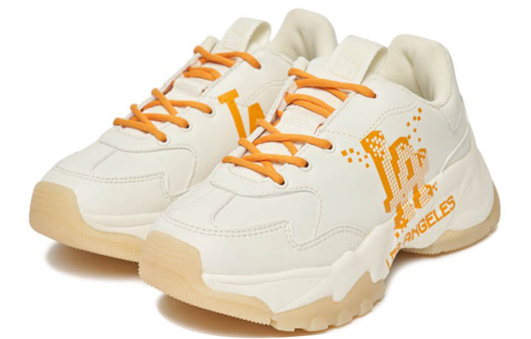 Lookbook MLB大球复古厚底运动鞋‘像素洛杉矶白橙’ 3ASHCD22N-07ORS