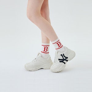 MLB Big Ball Chunky 'Cetakan Retro Beige' 32SHC1011-50B Details for MLB Big Ball Chunky 'Cetakan Retro Beige' 32SHC1011-50B