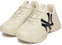 Shop MLB Big Ball Chunky A 'Beige' Sneaker Beige Besar Tebal 3ASHC101N-50BGS