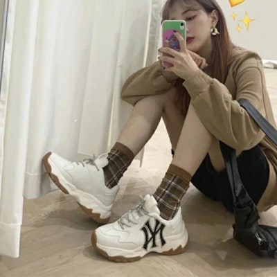 MLB 大球厚底运动鞋 '象牙色' 32SHC6011-50I Details for MLB 大球厚底运动鞋 '象牙色' 32SHC6011-50I