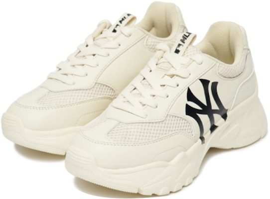 MLB 大球網眼時尚休閒老爹鞋 男女同款 白 Lookbook MLB 大球網眼時尚休閒老爹鞋 男女同款 白