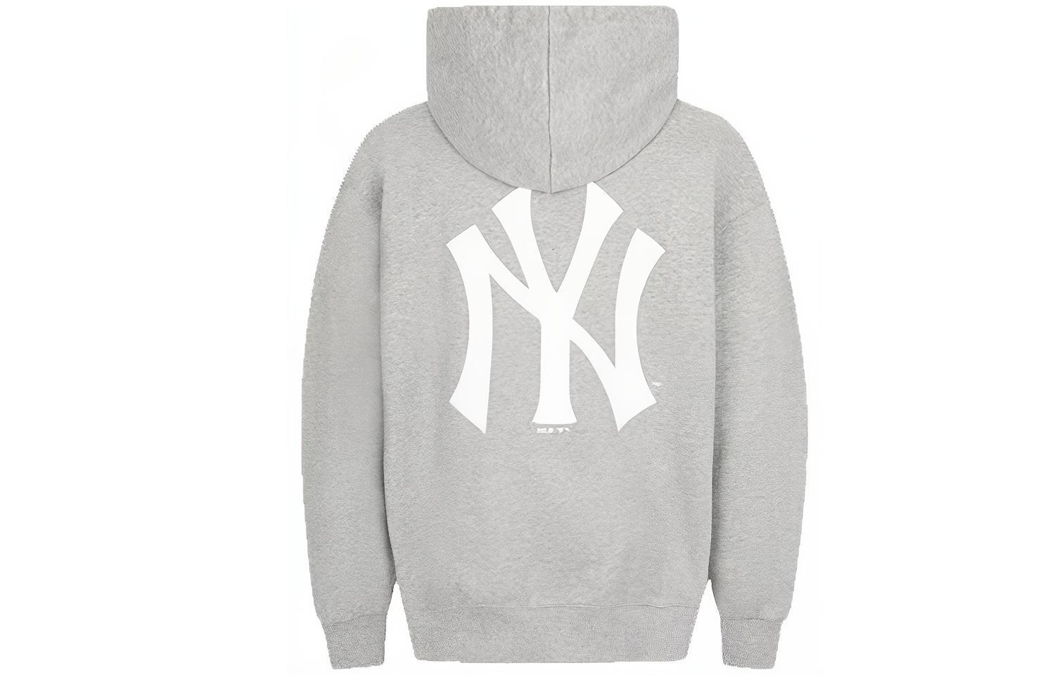 MLB Big Logo Basic Grey Sweatshirt Unisex Long Sleeve 31HD03011-50M