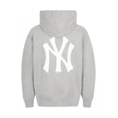 MLB Big Logo Basic Grey Sweatshirt Unisex Long Sleeve 31HD03011-50M